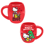 Hello Kitty Happy Holidays Christmas 18 oz. Oval Mug